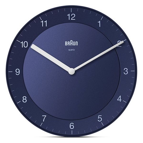 BRAUN ブラウン 掛時計 Analog Wall Clock BLUE BC06BL 1個（直送品）