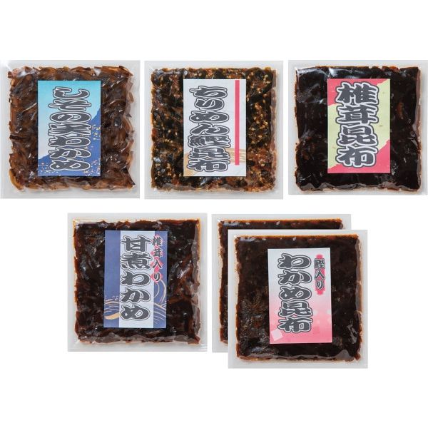 廣川 釜炊き佃煮・塩昆布詰合せ 6袋入 215-12 1箱（直送品