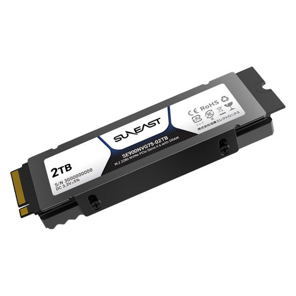 SSD 2TB 内蔵 M.2 2280 PCIe3.0×（3本）24h以内発送