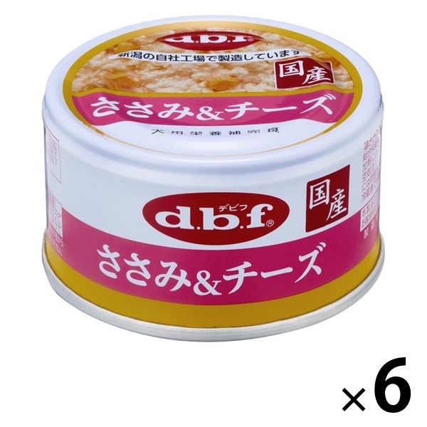 デビフ ささみ＆チーズ 国産 85g 6缶 ドッグフード 犬 ウェット 缶詰 