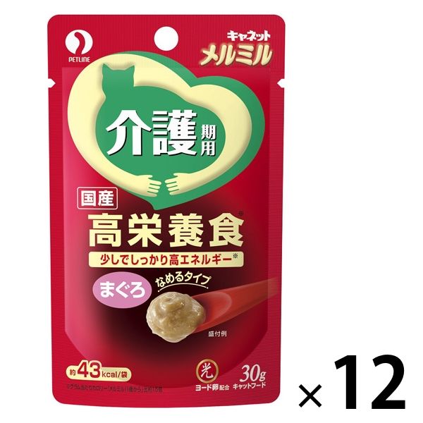 キャネット メルミル シニア 介護期用 まぐろ 30g 国産 12袋