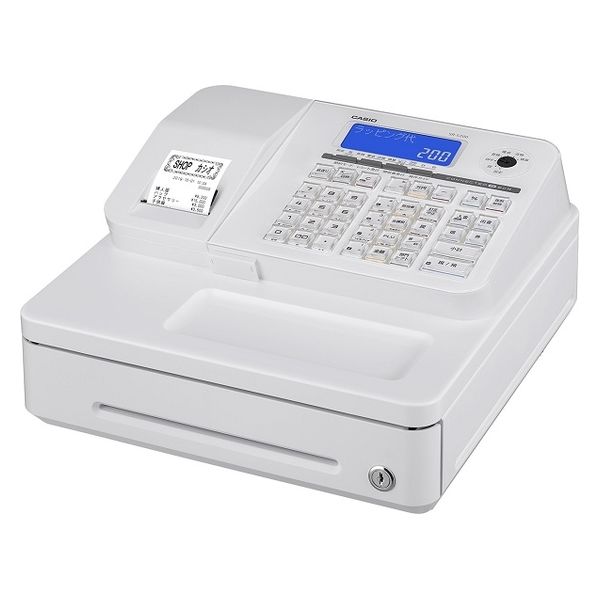 カシオ計算機 インボイス対応電子レジスター ホワイト SR-S200-EX-WE 1 