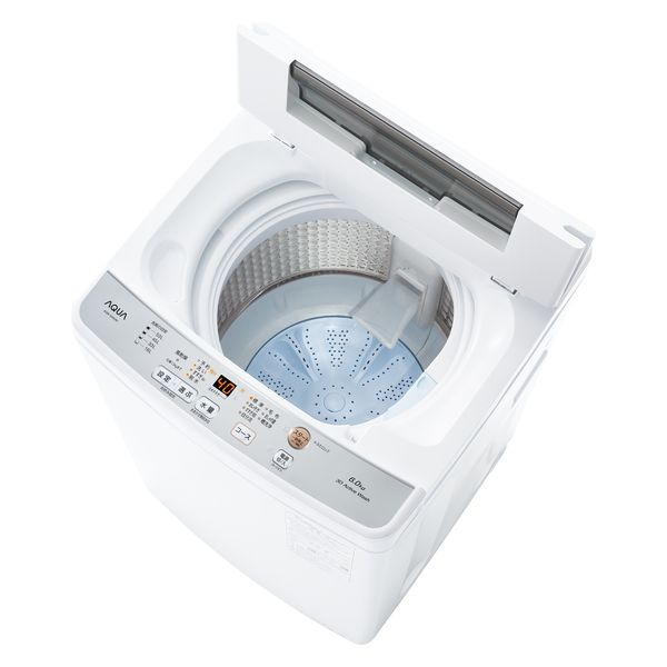 全自動洗濯機 縦型 6kg 極美品 2020年製 30日保証 AQUA AQW-S60J-W 
