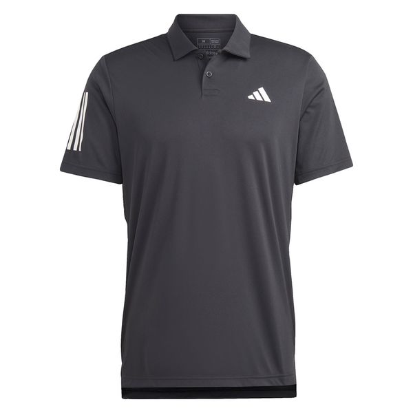 adidas（アディダス） メンズ テニス ポロシャツ 3ストライプスポロシャツ J/S ブラック MLE71 1枚（直送品）