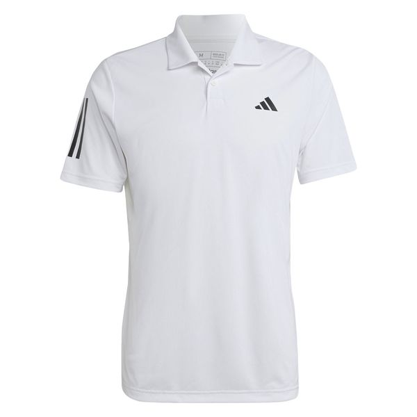 adidas（アディダス） メンズ テニス ポロシャツ 3ストライプスポロシャツ J/M ホワイト MLE71 1枚（直送品） - アスクル