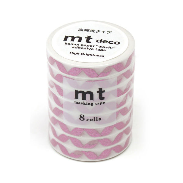 mt マスキングテープ 8P（8巻セット） 高輝度 リボン[幅7mm×7m] MT08D558 1個 カモ井加工紙（直送品）