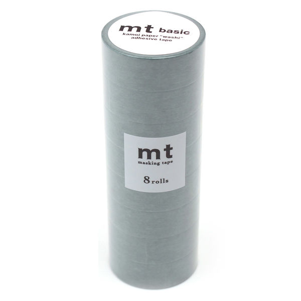 mt マスキングテープ 8P（8巻セット） 深川鼠[幅15mm×7m] MT08P554 1個 カモ井加工紙（直送品）