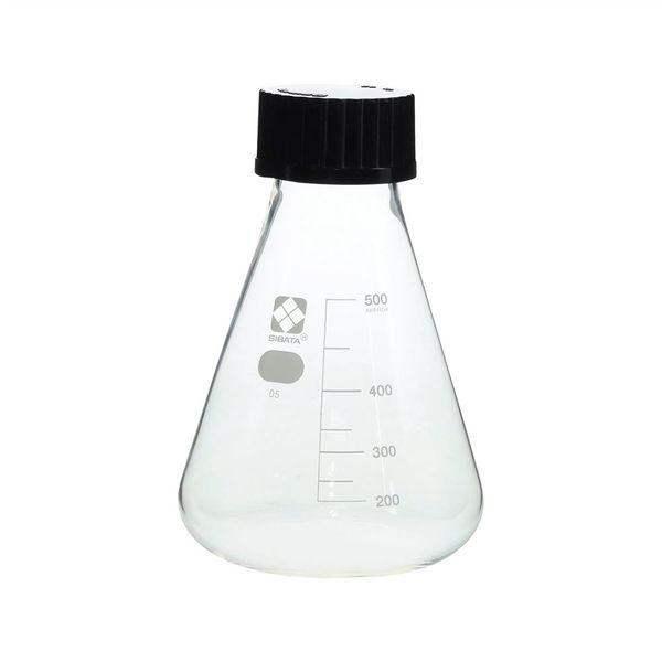 柴田科学 ねじ口三角フラスコ 500mL 1箱（4個） 016330-0500A（直送品