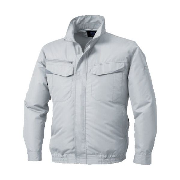空調服 シルバーグレー Ｌサイズ　フルセット 空調服 空調服(R) 長袖ブルゾン(横ファン) KU92400 ウェアのみ
