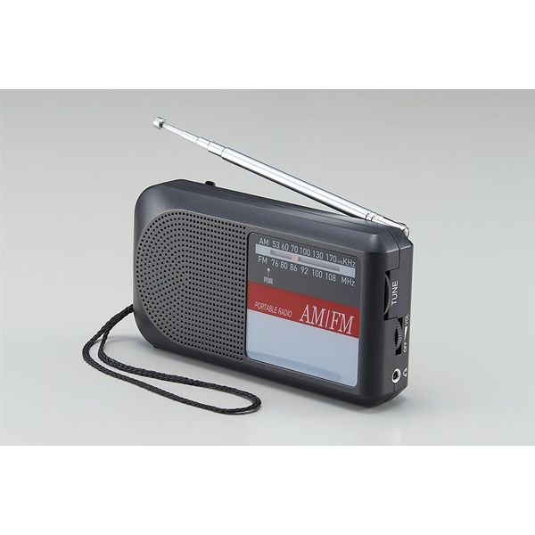単1電池 アグレクション ラジオ AM FM 小型 シンプル かんたん