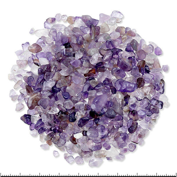 レイアウト素材 さざれ石　アメジスト（紫水晶）　１００ｇ　飾り石 809228 1個（直送品）