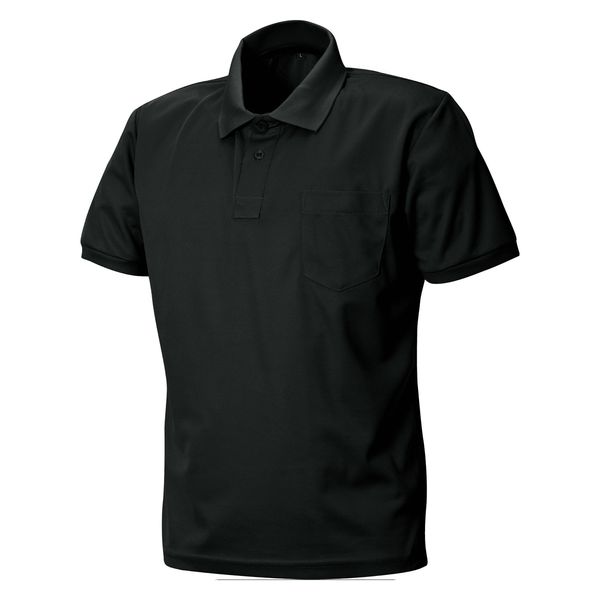 シンメン クイックドライポロシャツ ブラック M 0181/ブラック/M 1着（直送品）