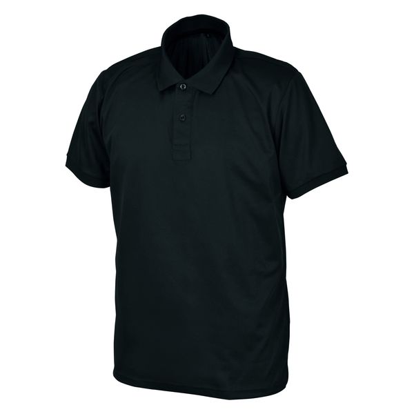 シンメン クイックドライポロシャツ（ポケットレス） ブラック 4L 0184/ブラック/4L 1着（直送品）