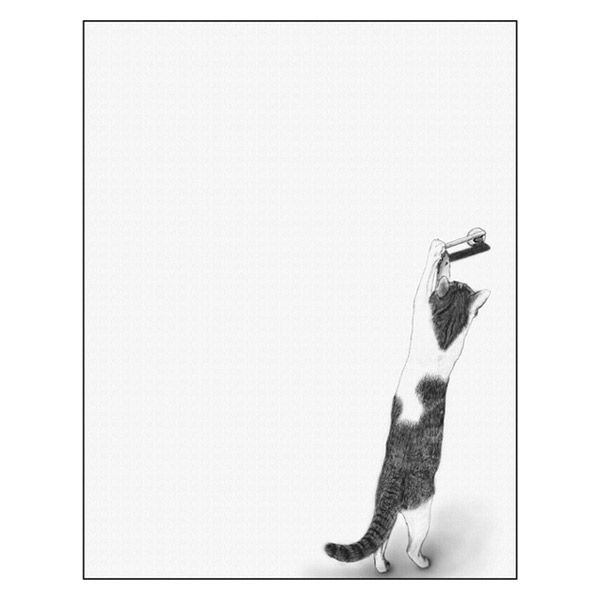 P・O・Pプロダクツ キャンバス　Ｓｋｅｔｃｈ　猫とドアノブ　Ｆ６　Ｎｏ．４３１９９ 073791 1枚（直送品）