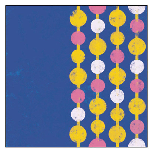 P・O・Pプロダクツ キャンバス　Ｐａｔｔｅｒｎ　丸柄（青）　Ｓ３０　Ｎｏ．４３９３７ 073822 1枚（直送品）
