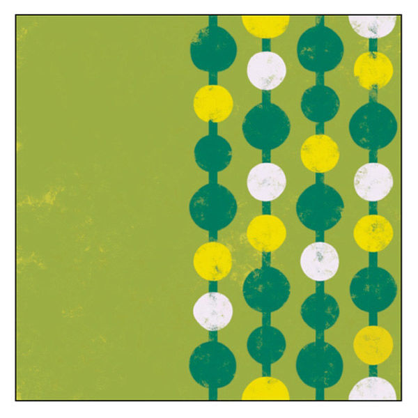 P・O・Pプロダクツ キャンバス　Ｐａｔｔｅｒｎ　丸柄（緑）　Ｓ２０　Ｎｏ．４３９３８ 073823 1枚（直送品）