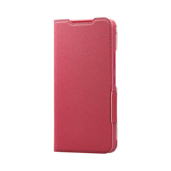 Galaxy A54 5G ケース ソフトレザー 手帳 衝撃吸収 超軽量 ピンク PM-G233PLFUJPND エレコム 1個（直送品）