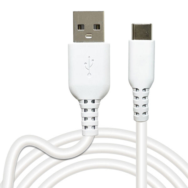 エアージェイ 【＋ＥＣＯ】USB Type-Cやわらか充電ケーブル UCJ-ETCW3M WH 1本（直送品）