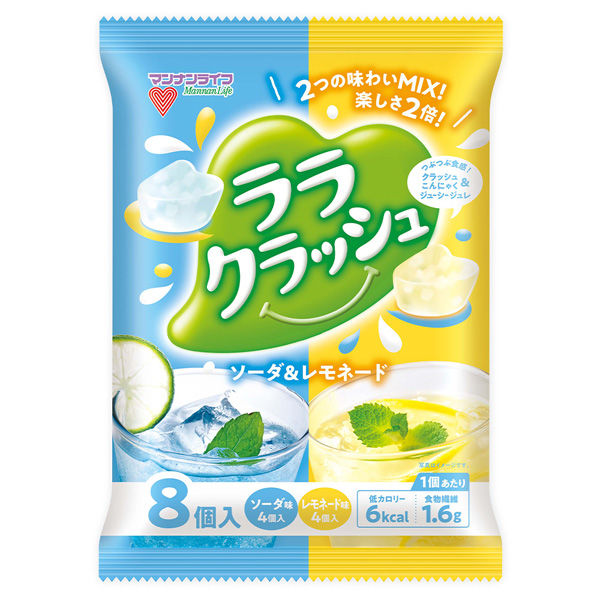 マンナンライフ ララクラッシュアソートソーダ＆レモネード 24g