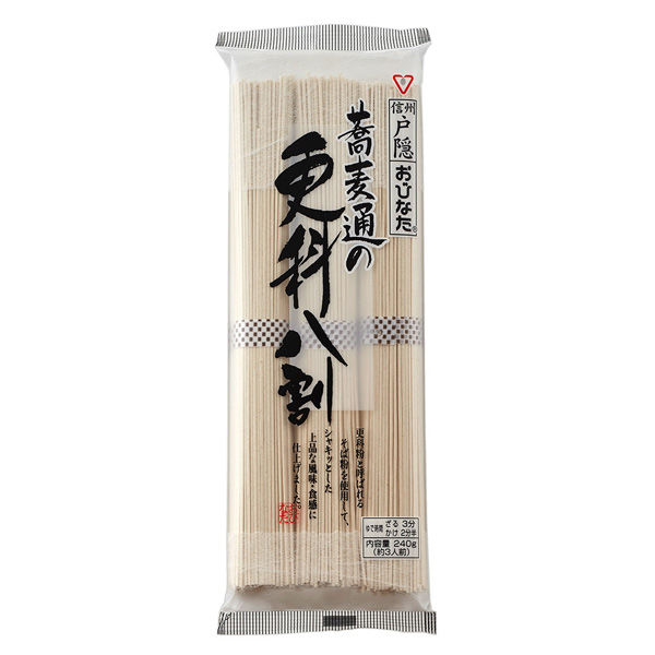 おびなた 蕎麦通の更科八割 240g×15個 4970068001515（直送品）