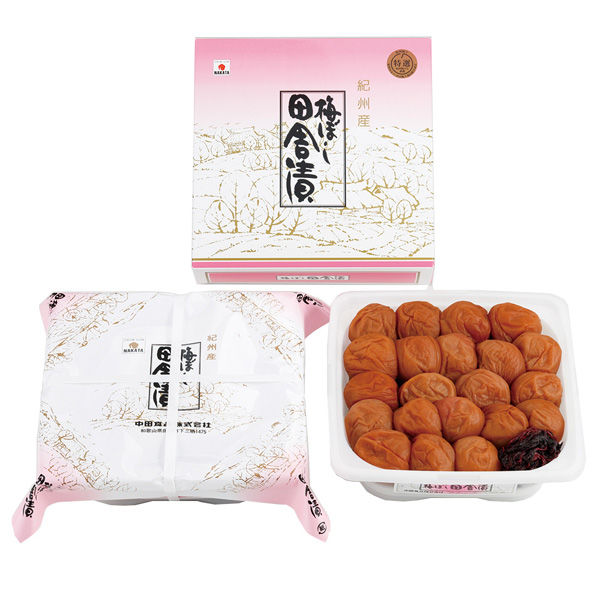 中田食品 紀州梅ぼし田舎漬 1kg【大容量・ギフトにも】×2個 4904046000955（直送品）