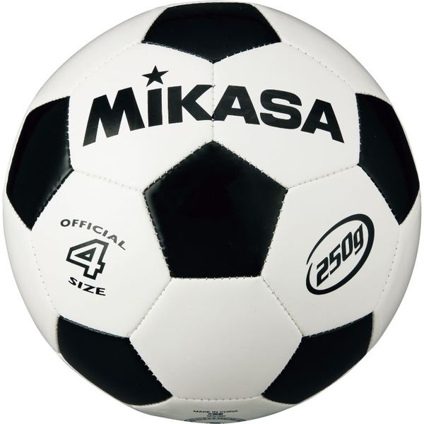 ミカサ サッカー4号 軽量球 約250g 白/黒 SVC403-WBK 1個