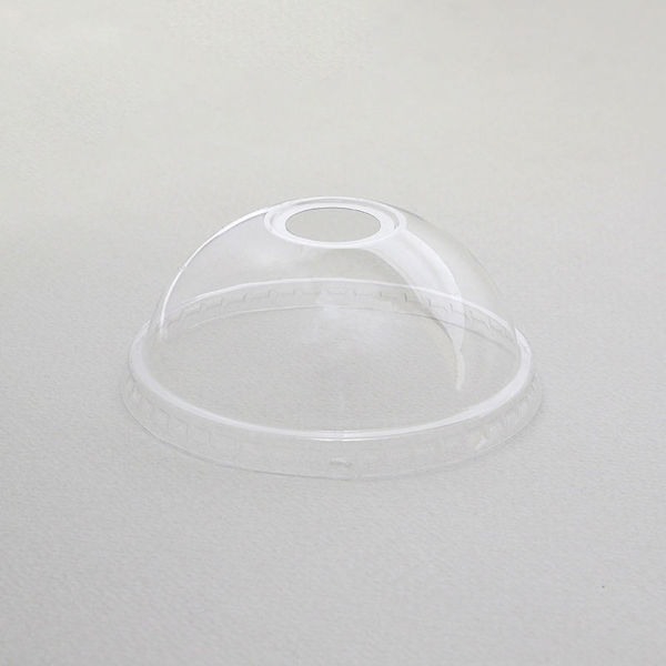 シモジマ 透明カップドーム蓋　９５ｍｍ口径　穴付 004527114 1袋（50個）