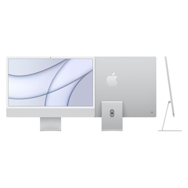 24インチiMac Retina4.5Kディスプレイ AppleM1チップ 8コアCPU/7コアGPU SSD256GB シルバー - アスクル