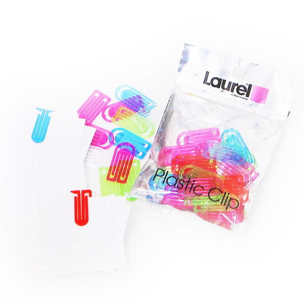 Laurel ローレル　プラスチッククリップ 38個入 2袋セット A-LC04×2P 5セット エヒメ紙工（直送品）