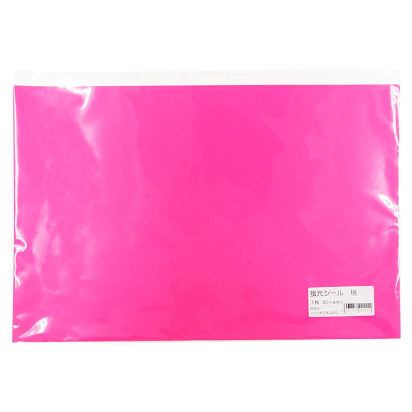 ヒメルページ 蛍光色シール ピンク 30×44cm BS-L-P 5枚 エヒメ紙工（直送品