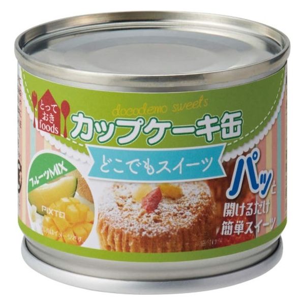 トーヨーフーズ どこでもスイーツ缶 カップケーキ フルーツ 55g トーヨーフーズ どこでもスイーツ缶 カップケーキ フルーツ 55g