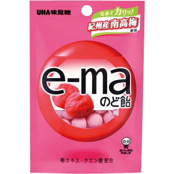 UHA味覚糖 ＵＨＡピピン ｅーｍａのど飴 小袋 梅 28g x10 4514062236681（直送品） - アスクル