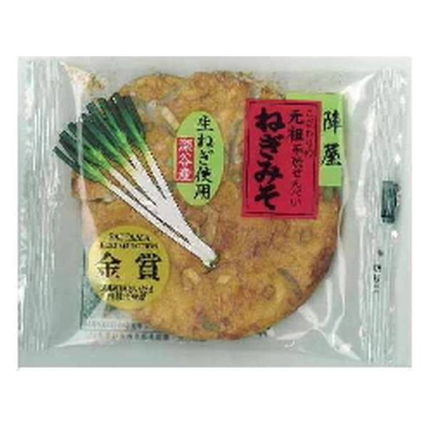 片岡食品 ねぎみそせんべい 1枚 x15 4535233200652 1セット(15個)（直送品）