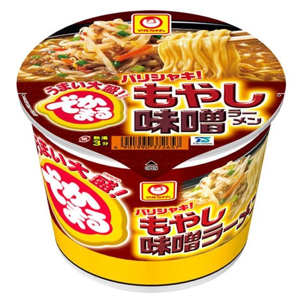 東洋水産 マルちゃん でかまる もやし味噌ラーメン 161g x12 4901990372657（直送品）