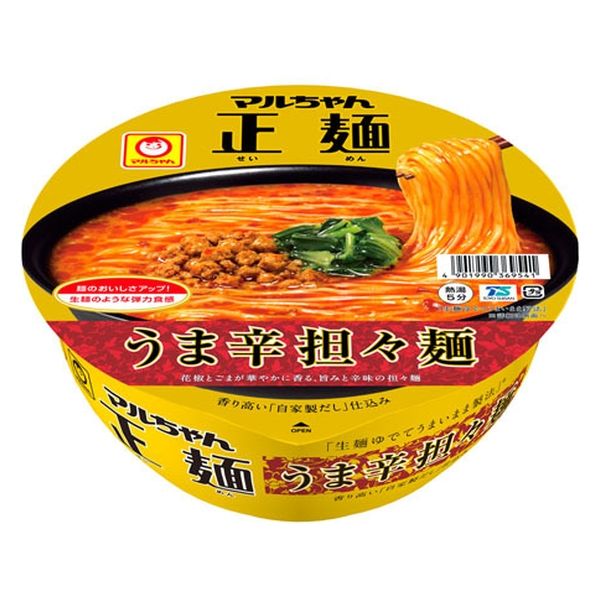 東洋水産 マルちゃん マルちゃん正麺 うま辛担々麺 126g x12 4901990369541（直送品）