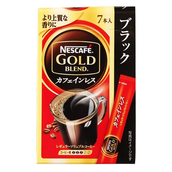 ネスレ日本 ネスカフェ ゴールドブレンド カフェインレススティック ブラック 2gx7本 x6 4902201436465（直送品）