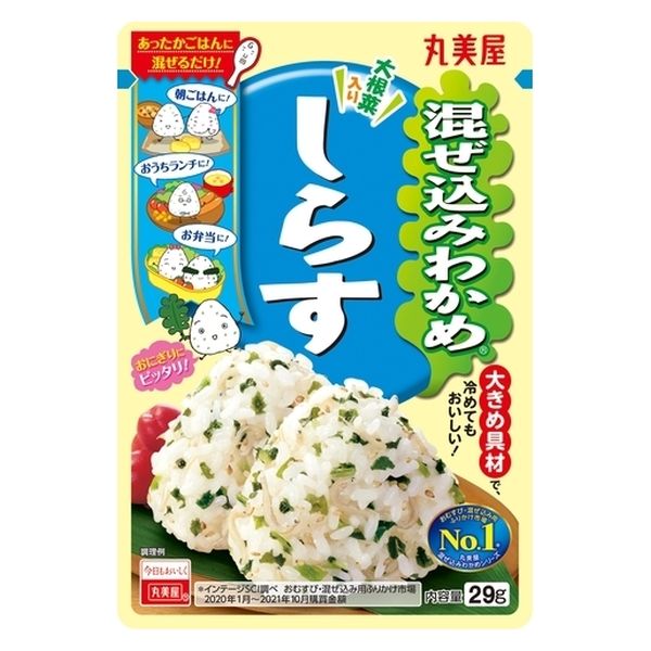 丸美屋食品工業 丸美屋 混ぜ込みわかめ しらす 29g x10 4902820112740（直送品）