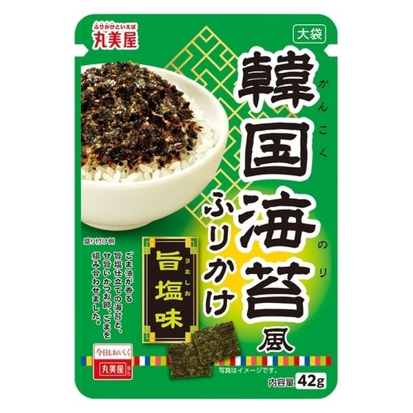 丸美屋食品工業 丸美屋 韓国海苔風ふりかけ 旨塩味 大袋 42g x10 4902820115321（直送品）