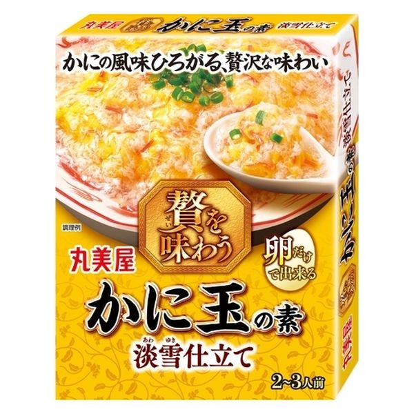 丸美屋食品工業 丸美屋 贅を味わう かに玉の素 淡雪仕立 166.7g x5 4902820207101（直送品）