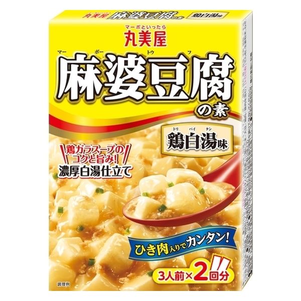 丸美屋食品工業 丸美屋 麻婆豆腐の素 鶏白湯味 162g x10 4902820201031（直送品）