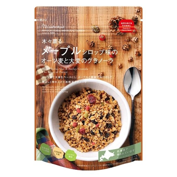 日本食品製造 日本食品 メープルSオーツ麦と大麦グラノーラ 240g x4 4904075007055 1セット(4個)（直送品）