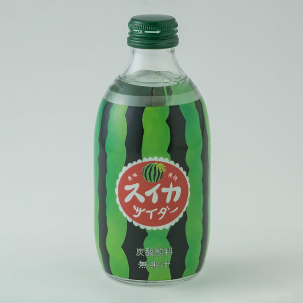 友 友桝飲料 スイカサイダー 瓶 300ml x24 4964621180144 1セット