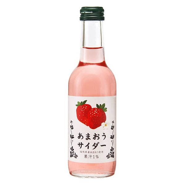 友桝飲料 あまおうサイダー(果汁入り) 瓶 245ml x24