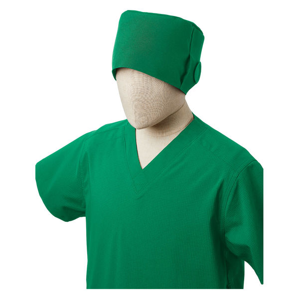 チトセ 手術帽　兼用　フリーサイズ　グリーン AL-0011 1枚（取寄品）