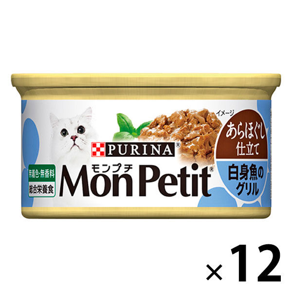 モンプチ セレクション 白身魚のあらほぐし 85g 12缶 キャットフード 猫 ウェット 缶詰