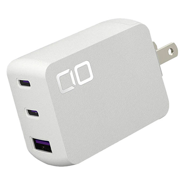 USB充電器 65W USB Type-C 2ポート USB-A 小型 急速充電 TRIO ホワイト