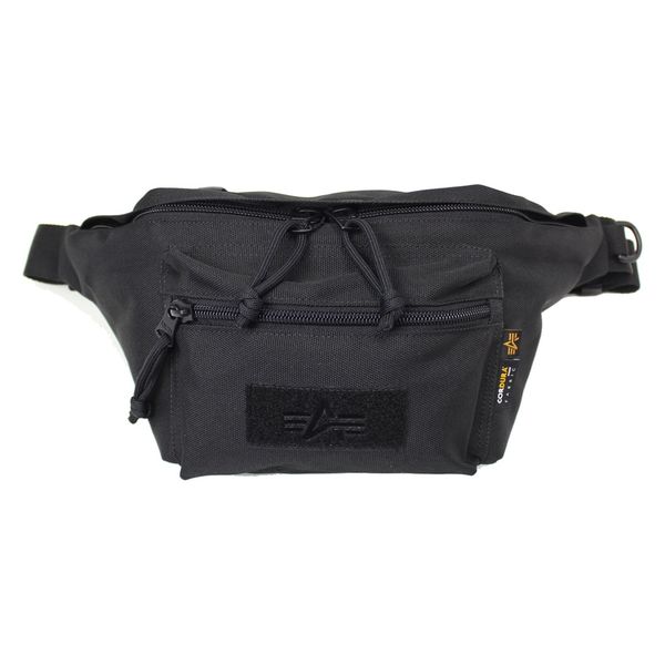 ALPHA Industries（アルファインダストリーズ） ポーチ TZ1060 WAIST POUCH ブラック 6620310 1個（直送品）