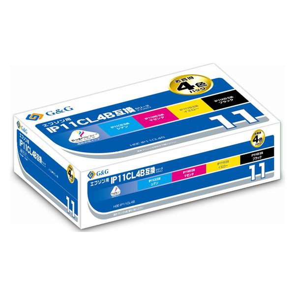 ハイパーマーケティング エプソン（EPSON）用 互換インク HBE-IP11CL4B 大容量 1パック（4色入）（直送品）
