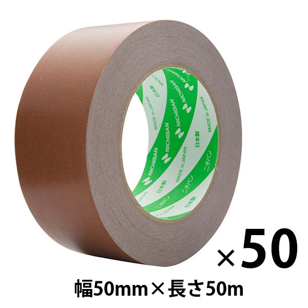 【ガムテープ】 ニュークラフトテープ No.305C 茶 幅50mm×長さ50m ニチバン 1箱（50巻入）