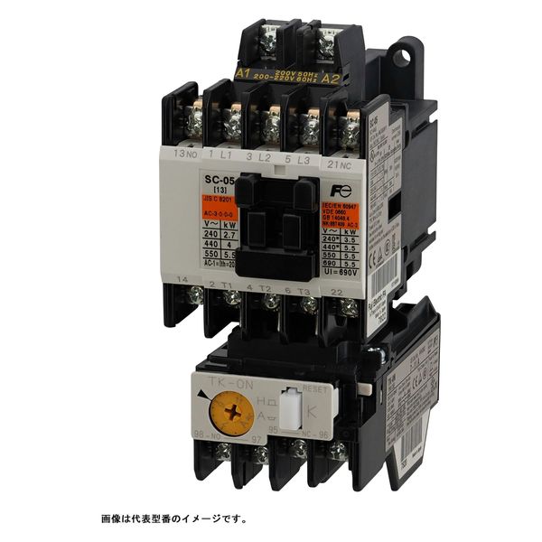 富士電機 新SC・NEO SCシリーズ電磁開閉器05フレームAC200V1.5KW1a1b 1台（直送品） - アスクル